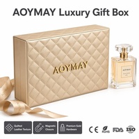 Service OEM ODM, emballage personnalisé, boîte cadeau de luxe à motif diamant gravé au laser, grande boîte d'emballage en cuir PU, fournisseur en gros