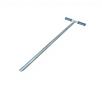 Sonde d'échantillonnage de sol en acier inoxydable de marque Decent, résistante à la rouille, avec poignée ergonomique en T, sans contamination, facile à nettoyer, prélèvement précis, 1 kg