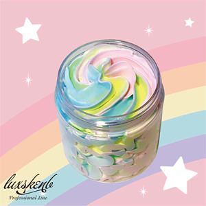 Vente en gros de soins corporels d'hydratation de longue durée au design unique et personnalisé, mélange de beurre corporel aux couleurs de fruits végétaliens non gras - Product Image 2