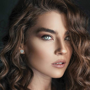 Orecchini a Forma di Cuore e Foglia per Donne, Accessori per Orecchie Semplici e alla Moda per Uso Quotidiano - Product Image 4