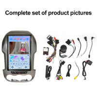 Reproductor de Navegación GPS para Automóvil con Pantalla Táctil Android 4+64G, TV RGB, 1 Año de Garantía, para Ford Ranger 2011-2015 F250, 12 Pulgadas