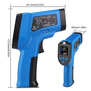 Công nghiệp IR Nhiệt kế Laser đôi nhắm mục tiêu chính xác không tiếp xúc nhiệt độ cao Súng nhiệt kế hồng ngoại - Product Image 5
