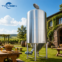 Cuve de mélange de bière Tonsen de haute qualité 500L 1000L 2000L 5000L en acier inoxydable avec agitateur