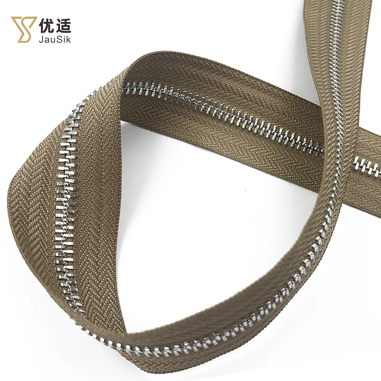 Guangzhou cerniera in metallo personalizzata di alta qualità 5 # borsa con cerniera in metallo con doppia estremità aperta per abbigliamento