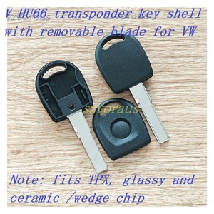 Szvoraus chiave auto <span class=keywords><strong>V</strong></span> HU66 chiavi Transponder guscio con lama rimovibile chiavi veicolo per VW Note si adatta TPX vetry ceramica/Chip cuneo - Product Image 2