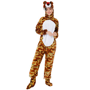 <span class=keywords><strong>Disfraces</strong></span> de Halloween - Traje de Tigre para Adultos para Actuaciones Escénicas - Disfraz de Animal de una Pieza - Ropa para Parejas para el Hogar - Product Image 2