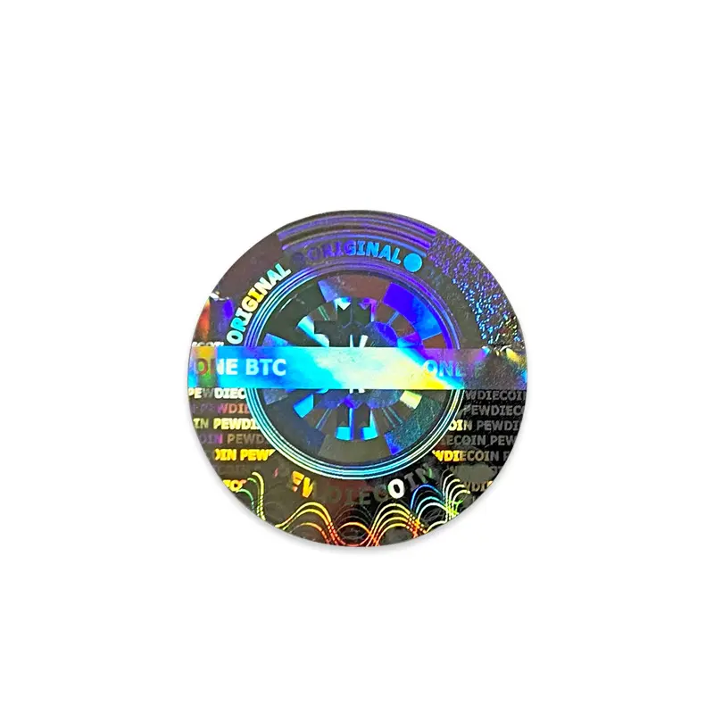 3D Hologram Laser Label Security Seal Sticker Custom For Certificate Of Conformity