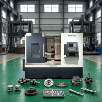 Machine-outil CNC horizontale de haute précision TCK56Y avec contrôleur GSK, tourelle simple 3 axes 12 postes, en fonte de haute qualité