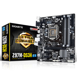 เมนบอร์ด GIGABYTE GA-Z97M-DS3H LGA 1150 สำหรับเล่นเกม มือสอง ใช้ชิปเซ็ต Intel <span class=keywords><strong>Z97</strong></span> Express รองรับซีพียู Intel Core i3 i5 i7 รุ่นที่ 4 และ 5 - Product Image 1