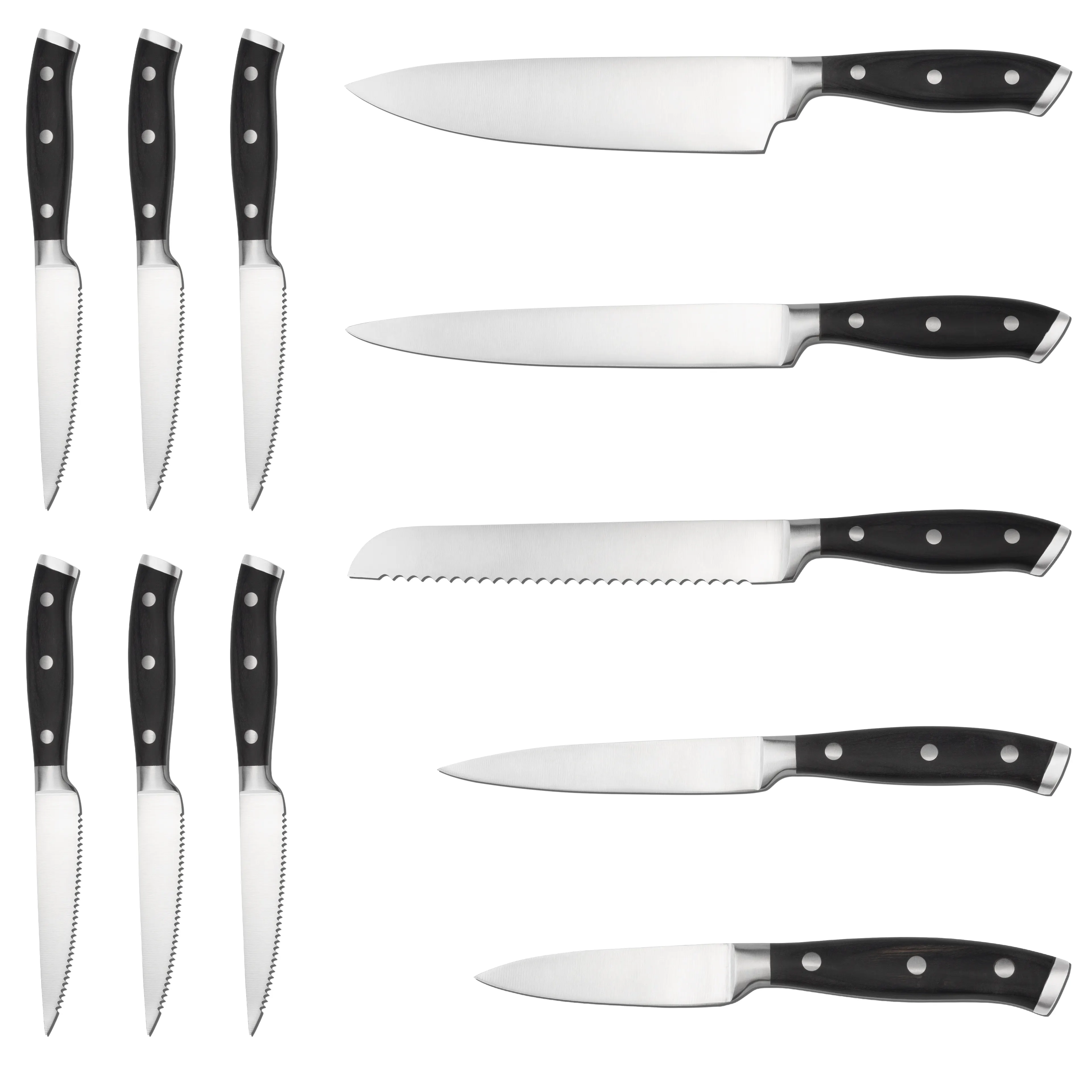 Wholesale Commercial Equipment Okapi Multipurpose Chef Stainless Steel Classic Kitchen Knife