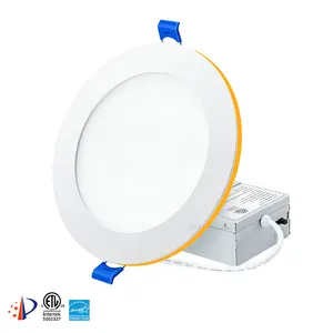 Top Selling Round 12W 5CCT Dimmable ETL Slim Led Recessed Ceiling Lights with Night Light