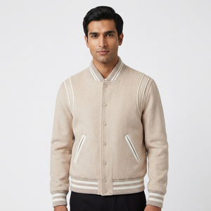 Veste universitaire en laine brodée avec logo personnalisé à prix avantageux pour hommes, veste universitaire vintage de haute qualité pour hommes - Product Image 1
