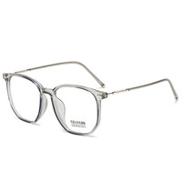 Gafas Ópticas Cuadradas Universales de Diseño Unisex, Armazón Flexible de TR90 Equipado con Lentes de PC de Alta Transmisión de Luz
