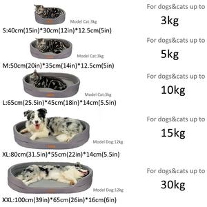 2025 Designer Dierenbed Waterbestendige Verwijderbare Ovale Vorm Voor Honden Katten Bed - Product Image 2