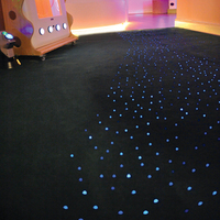 Systèmes d'éclairage sensoriel Tapis d'étoiles en fibre optique Taille personnalisée Tapis d'étoiles en fibre optique LED pour la relaxation