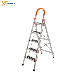Aluminum 5 Step Section Foldable Household & Christmas Tree Stand Hunting Agility Ladders