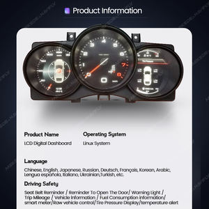 Megede แผงควบคุม LCD สำหรับ Porsche Macan 2014-2023 PCM3.1 PCM4.0, หน้าจอวัดความเร็วอัตโนมัติรองรับการเชื่อมโยงโทรศัพท์ <span class=keywords><strong>CP</strong></span> - Product Image 4