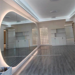 Miroirs muraux de grande taille pour studio de danse <span class=keywords><strong>Miroir</strong></span> argenté sans <span class=keywords><strong>cuivre</strong></span> <span class=keywords><strong>Miroir</strong></span> en verre GYM avec lumière rétroéclairée - Product Image 1