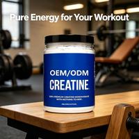 Créatine monohydrate pure en poudre OEM ODM Marque privée Végétalien Sport Gym Musculation Supplément de créatine