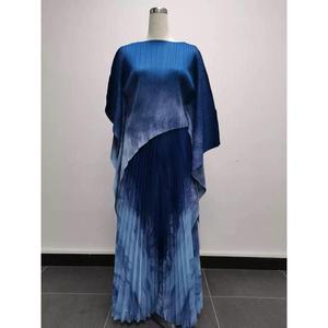 Conjunto Casual para Mujer, Top Asimétrico y Traje Plisado Estampado, <span class=keywords><strong>Ropa</strong></span> Americana al por Mayor - Product Image 3