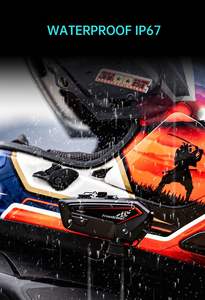 Casque Bluetooth FreedConn pour <span class=keywords><strong>moto</strong></span> F1, écouteurs pour casque, haut-parleur avec basses puissantes, 1100mAh, étanche IP67, interphone pour <span class=keywords><strong>moto</strong></span> - Product Image 2