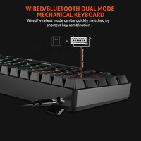 Clavier de jeu filaire rétroéclairé RVB MEETION 60% 61 touches 60% mécanique Teclado Gamer avec pour ordinateur PC