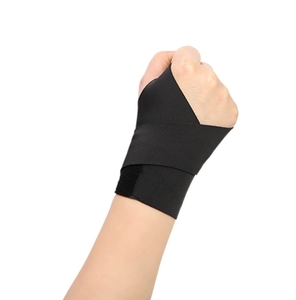 Muñequeras de poliéster para levantamiento de pesas para gimnasio con logotipo personalizado, muñequeras de nailon Spandex, soporte para Palma, funda para pulgar, elasticidad ajustable con cordones - Product Image 6