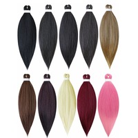 Cheveux en fibre de sécurité à basse température, ignifuges, en PVC, pour tresses volumineuses et faciles à réaliser (vente en gros)