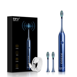 Liquidación de fábrica de cepillos de dientes eléctricos Source: Cepillo de dientes eléctrico sónico IPX7 impermeable, al por mayor, con cerdas suaves y recargable - Product Image 6