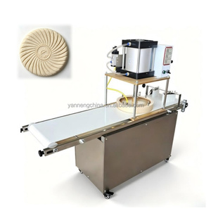 Machine automatique de fabrication de pain tandoori de 40 cm, machine à presser la pâte et à former des pains plats pour usage industriel, fabriquée en Chine - Product Image 1