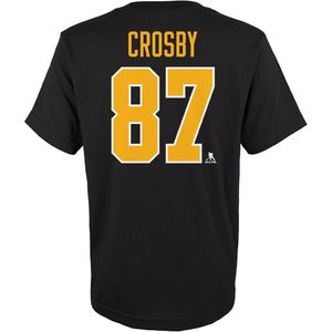 Pittsburgh Penguins Sidney Crosby 87 Camiseta juvenil con cuello redondo para niños, ropa de hockey sobre hielo - Product Image 5