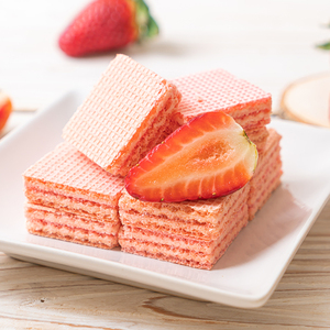 Wafer di glucosio all'ingrosso rotolo biscotti cioccolato vaniglia fragola crema aromatizzata scatola di imballaggio piccante gusto salato formaggio all'uovo - Product Image 2