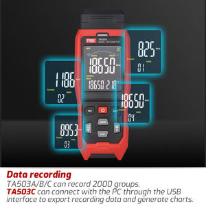 TASI TA503C Tachymètre laser numérique portable 2 en 1 <span class=keywords><strong>Instrument</strong></span> de mesure de vitesse sans contact et sans contact avec USB - Product Image 5