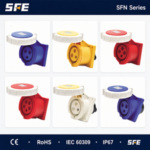 Enchufe Industrial Monofásico de Alta Resistencia SFE CE de 16A 32A, 3 Pines, 380V 3P+E, IP44 IP67, Resistente al Agua y al Polvo, Construcción Duradera - Product Image 5