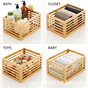 <b>Bamboo</b> Storage Basket Rectangle Handmade Food <b>Container</b> For Kitchen Fruit Vegetables Snacks Living Room Decor - Product Image 4