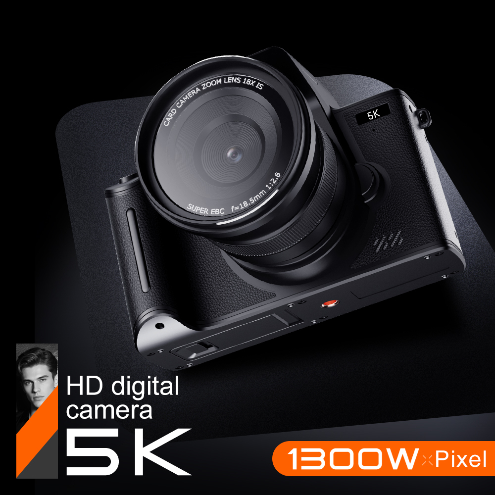5K/6K Digital Camera with 4-Inch Touchscreen – WiFi, Type-C & 3000mAh Battery - View 2