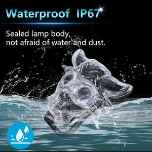 Phares de moto haute puissance en forme de tête de boeuf, 30W LED 12V 6000 Lumens, ampoule H4, projecteur auxiliaire blanc pour voiture universelle, garantie 2 ans - Product Image 4