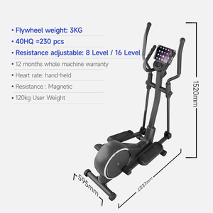 Máquina Elíptica YPOO, Entrenador Elíptico con Monitor de Ritmo Cardíaco, Volante de Inercia de 3 kg, Entrenador Elíptico para Ejercicio - Product Image 3