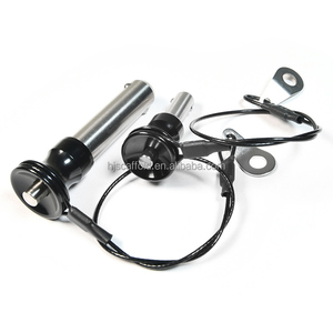 Goupilles à dégagement rapide en acier inoxydable et <span class=keywords><strong>aluminium</strong></span> de haute résistance de 3/8 pouces indexant les plongeurs à bille à ressort avec porte-clés - Product Image 2