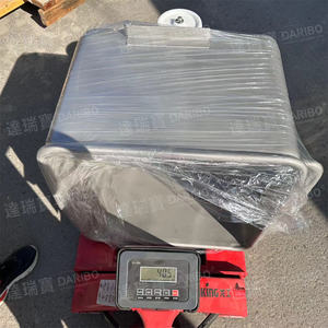 Industriële 200l Vlees <span class=keywords><strong>Trolley</strong></span> Food Grade 304 Roestvrijstalen Vlees Draagtassen 100 Liter Metalen Vlees Hopper Skip Kar Met Afvoer - Product Image 3