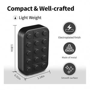 Anti-stress Fidget Slider en métal, jouet de puzzle pour soulager l'anxiété et le TDAH, finition de qualité supérieure, action fluide des éléments de fidget. - Product Image 3