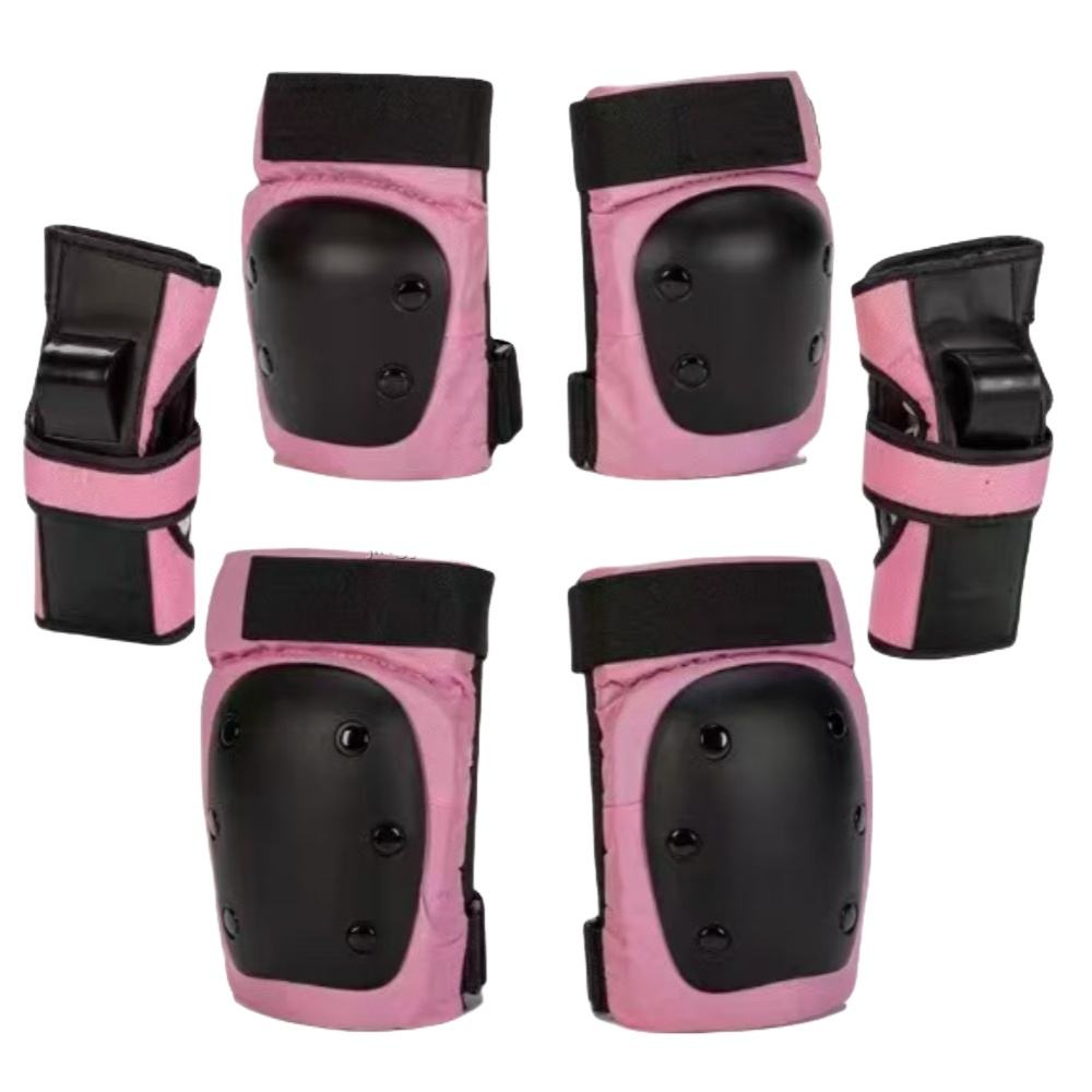 Coquille noire + tissu rose (un ensemble de 6)