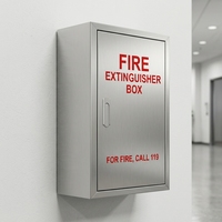 Armoire de rangement pour équipement de lutte contre les incendies en intérieur, design à double porte