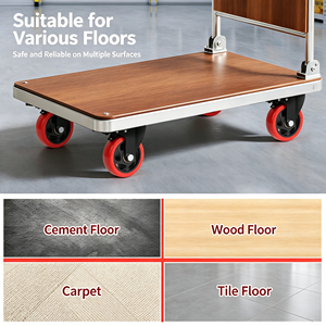 FloorSafe Premium Soft Rubber/Polyurethane Steel Furniture <b>Wheels</b> Swivel Dual Locking Brakes Food Grade 1 Year Warranty Cribs - Product Image 2