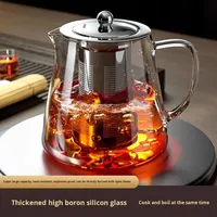Théière en verre thé tasse de séparation de l'eau pour l'eau bouillante et le thé d'infusion bouilloire domestique tasse juste service à thé Kung Fu