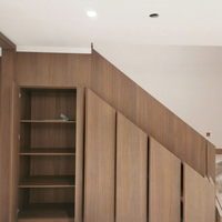 Meitian Design Armoire en bois sous les escaliers Armoire de rangement Escalier Cage d'escalier Meubles pour espace souvent gaspillé