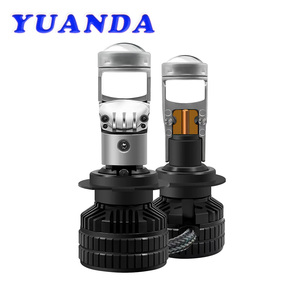 หลอดไฟหน้าโปรเจคเตอร์ LED อลูมิเนียมอัลลอยด์กันน้ำ IP68 รุ่นใหม่ 12V 6000K 50W แสงสีฟ้า H4/<span class=keywords><strong>H7</strong></span>/H11/9005/9006 สำหรับ - Product Image 2