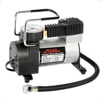 Compresseur d'air pour voiture en métal 12V avec 100 PSI et moniteur de pression des pneus