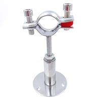 Collier de serrage réglable en acier inoxydable avec support rétractable de base