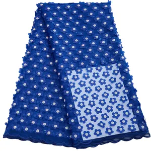 2816 di alta qualità Guipure francese <span class=keywords><strong>Tulle</strong></span> netto pizzo con pietre per abito da sposa <span class=keywords><strong>rosa</strong></span> ricamato 3D fiori di pizzo francese con perline - Product Image 1